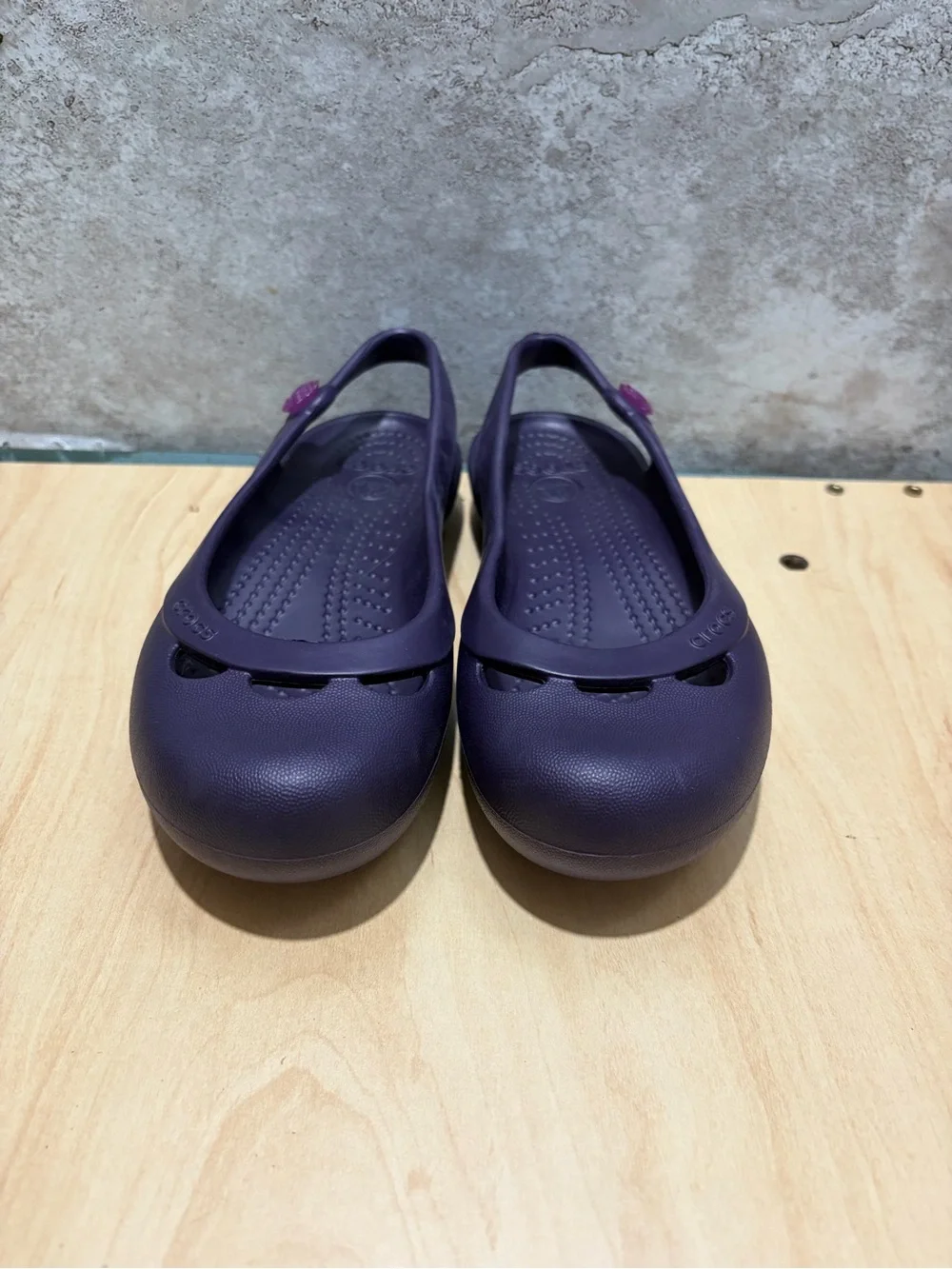 Purple Crocs Jayna slingback ballet flat size women’s 4